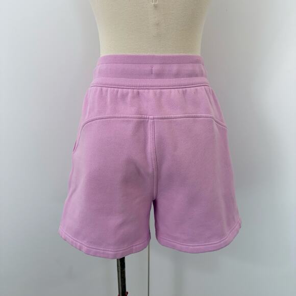 Lululemon Scuba High-Rise Short 5" Cotton Terry in Vitapink Pink 6 Women's - Picture 4 of 9